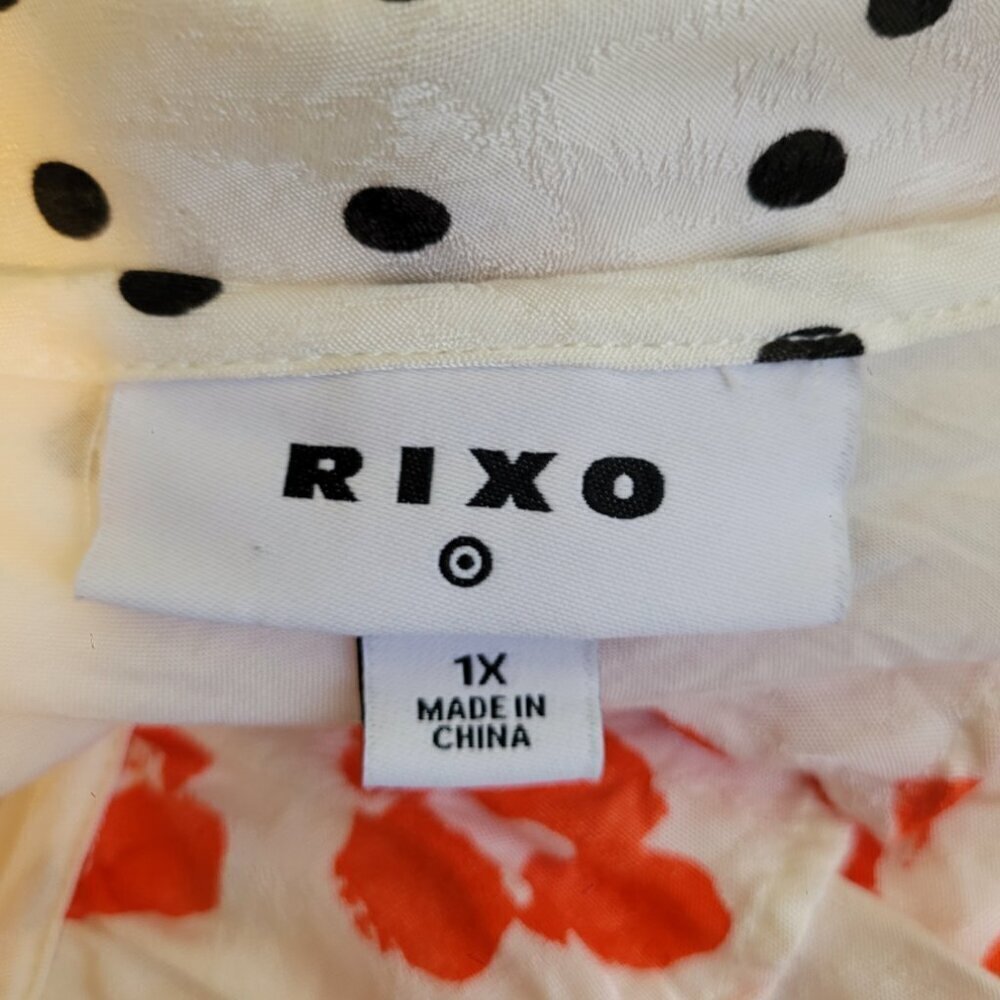 RIXO x Target 1X White Red Polka Dot Ruffle Slip Dress Summer Brunch Wedding 🌺 - Picture 8 of 12